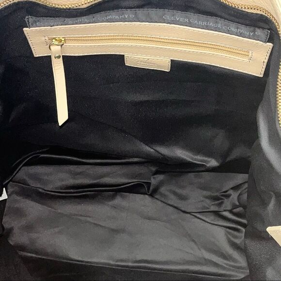 Clever Carriage Company Large Leather Tote New with Tags - Picture 8 of 10
